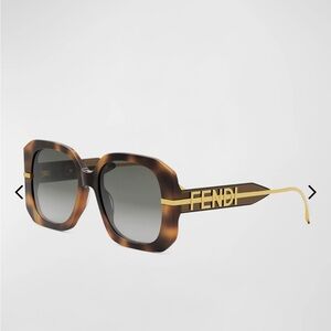 Fendigraphy anagram butterfly acetate sunglasses